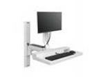 ERGOTRON CareFit™ Combo System with Worksurface (snow white), systém na stěnu, monitor, klavesnice, myš