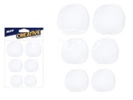 +Kuličky Pompom 4,6,8cm/6ks bílé