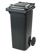 Plastová popelnice 140 lt. - plast. nádoba - černá