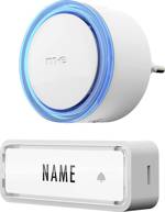 m-e modern-electronics 41150 bezdrátový zvonek kompletní sada se jmenovkou