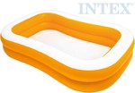 INTEX Bazén nafukovací rodinný 229x147cm oranžový na vodu 57181