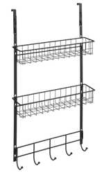 Závěsný organizér na dveře, černý 54112100