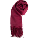 Dámská jednobarevná pašmína tmavě vínová