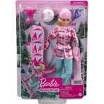 * Mattel Barbie Zimní sporty panenka Snowboardistka HCN30 BRB HCN32 v pohybu