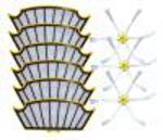 9ks Sada HEPA filtry a kartáčky 6R pro iRobot Roomba 500 / 625 PRO