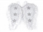 Andělská křídla s peřím a glitrovými hvězdami (1 ks)