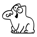 Samolepka hladová kočka na auto a motorku, tuning nálepka (5537)