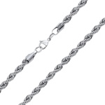 Moderní řetízek z chirurgické oceli ROPE 3,5 mm