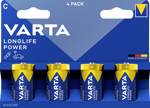 Varta VARTA Longlife Power C Blister 4 baterie malé mono C alkalicko-manganová 1.5 V 4 ks