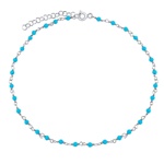 Stříbrný náramek s pravým tyrkysem Arika