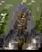 Maska latex Horor hadrová kapuce lebka hnědá