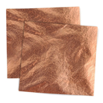 Metalické plátky medené 14x14 cm / 100 listov