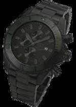 Pánské hodinky Black Shadow – barevná kombinace černěná nerez ocel / černý ciferník / černý řemínek