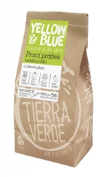 TIERRA VERDE Prací prášek z mýdlových ořechů na bílé prádlo a látkové pleny 850 g