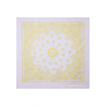 Šátek Bandana XL Urban Classics - bílý-žlutý