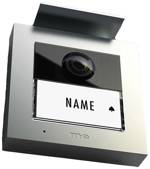 m-e modern-electronics VS-21 S LAN, Wi-Fi domovní video telefon venkovní jednotka, stříbrná, 41362