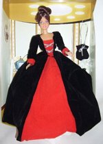 * Panenka elegantni velikost barbie v dárkové krabičce brunetka