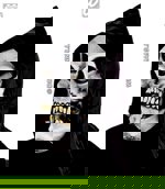 Maska latex s kápí fosfor černá