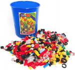 CHEMOPLAST CHEVA Koš plný kostek 360-400 dílků různé druhy STAVEBNICE