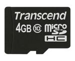 Karta Micro SD 4 GB Class 10 Transcend