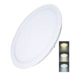 Solight LED mini panel CCT, podhledový, 24W, 1800lm, 3000K, 4000K, 6000K, kulatý - WD144