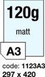 Matný inkjet fotopapír - 120 g/m2 Rayfilm R0231.1123A3A, 100 lis