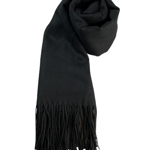 Dámská jednobarevná pašmína černá