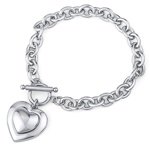 Dámský náramek srdce z chirurgické oceli