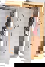 Skříňka na klíče, bambus/nerezová ocel 13846