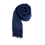 Dámská jednobarevná pašmína tmavě modrá