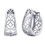 Dámské stříbrné náušnice Niké s antickým vzorem