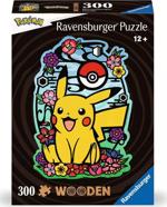 RAVENSBURGER Dřevěné obrysové puzzle Pikachu 300 dílků