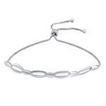 Dámský stříbrný náramek s nastavitelnou délkou