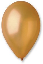 Balonek nafukovaci zlatý  28cm / 11