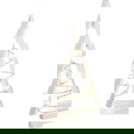 Solight LED dřevěný vánoční stromek s ozdobami, 15LED, přírodní dřevo, 37cm, 2x AA - 1V221