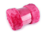 Deka bubble fleece 150x200 cm, barva 6 pink