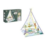 Aktivní hrazdička: podložka stan s hudbou, míčky, doplňky 85 x 85 x 112cm