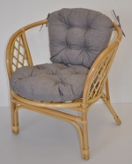 Polstr na křeslo Bahama šedý melír | RYCHLÉ DODÁNÍ