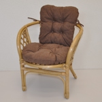 Ratanové křesílko dětské Bahama polstr hnědý melír | RYCHLÉ DODÁNÍ