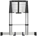 TOOLCRAFT TO-7868814 Slitina hliníku teleskopický žebřík Montáž bez nářadí Výška základny (max.): 1.93 m hliník EN 131 10.1 kg