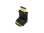 RS PRO Adaptér HDMI, orientace těla: Pravý úhel, adaptér z typu: HDMI Vnější, HDMI, adaptér z typu: Adaptér HDMI