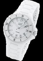 Dámské hodinky Ceramic White – barevná kombinace bílé keramické / bílý ciferník / bílý řemínek