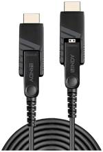 LINDY HDMI kabel Zástrčka HDMI Micro-D, Zástrčka HDMI Micro-D 30.00 m černá 38322 4K UHD HDMI kabel