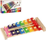 DŘEVO Xylofon dětský + 2 paličky 8 kláves *HUDEBNÍ NÁSTROJE*