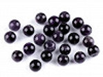 Ametyst, minerální korálky Ø8 mm (4 ks)