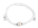 Náramek shamballa s imitací minerálu, barva 2 bílá