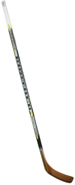 BROTHER Hokejka pravá 147cm černožlutá dřevo lamino