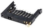 Konektor paměťové karty, počet řad: 1, počet kontaktů: 9, Povrchová montáž, Samice, orientace těla: Pravý úhel
