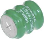 Varta V3/80H knoflíkový akumulátor V 80H Ni-MH 80 mAh 3.6 V 1 ks