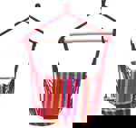 Dimenza zahradní látková houpačka DALIAN - červená s pruhy